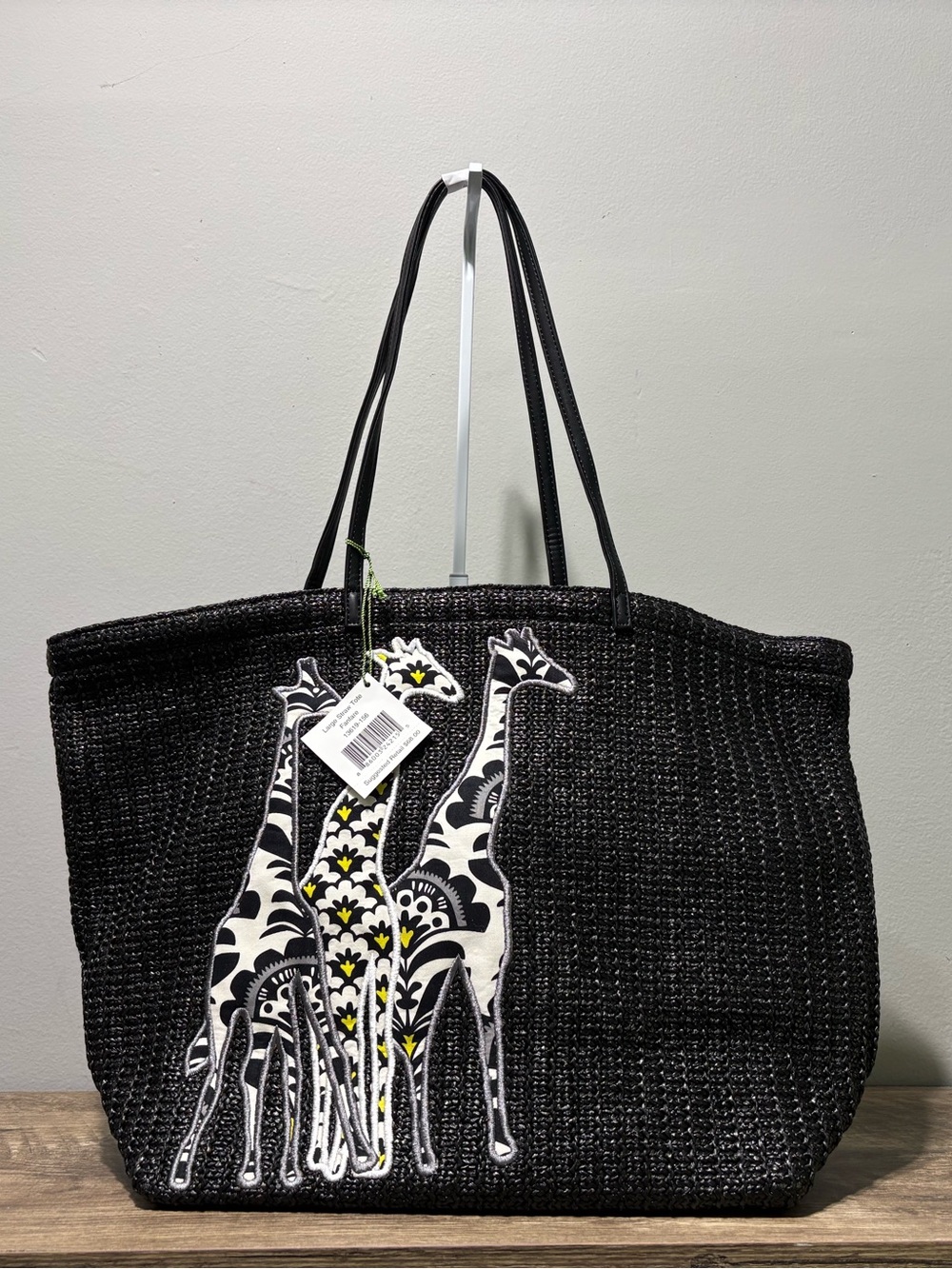 Vera Bradley Fanfare Large Straw Tote - Picture 4 of 12